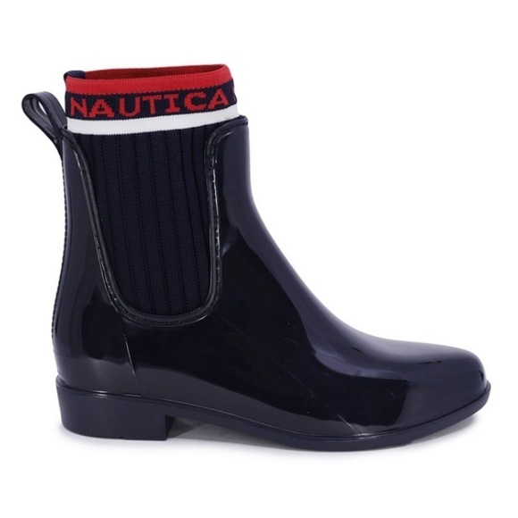 Nautica Blue Loytan Slip-on Ankle Bootie Rainboots Size 7 NWT - Picture 3 of 17